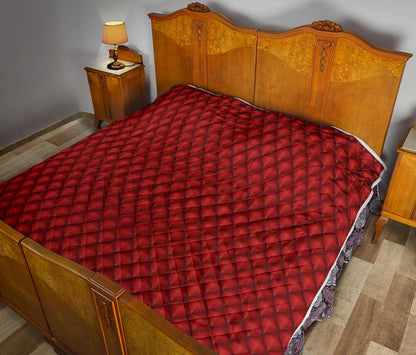 Dragons Red Skin Texture Premium Quilt-JTAMIGO.COM