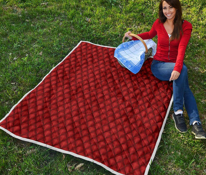 Dragons Red Skin Texture Premium Quilt-JTAMIGO.COM