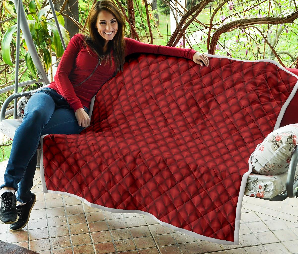Dragons Red Skin Texture Premium Quilt-JTAMIGO.COM