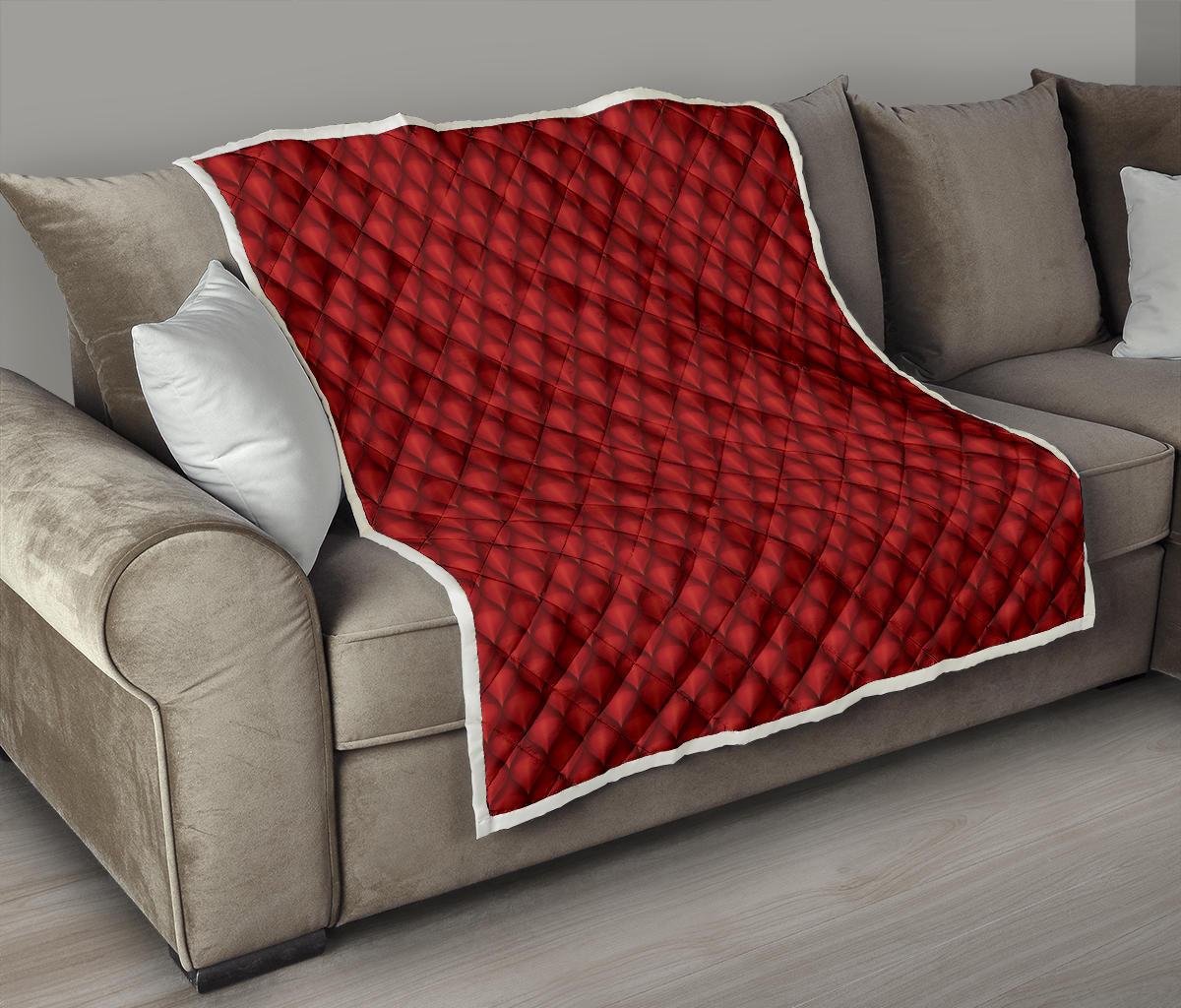 Dragons Red Skin Texture Premium Quilt-JTAMIGO.COM