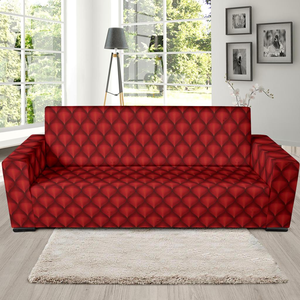 Dragons Red Skin Texture Sofa Slipcover-JTAMIGO.COM
