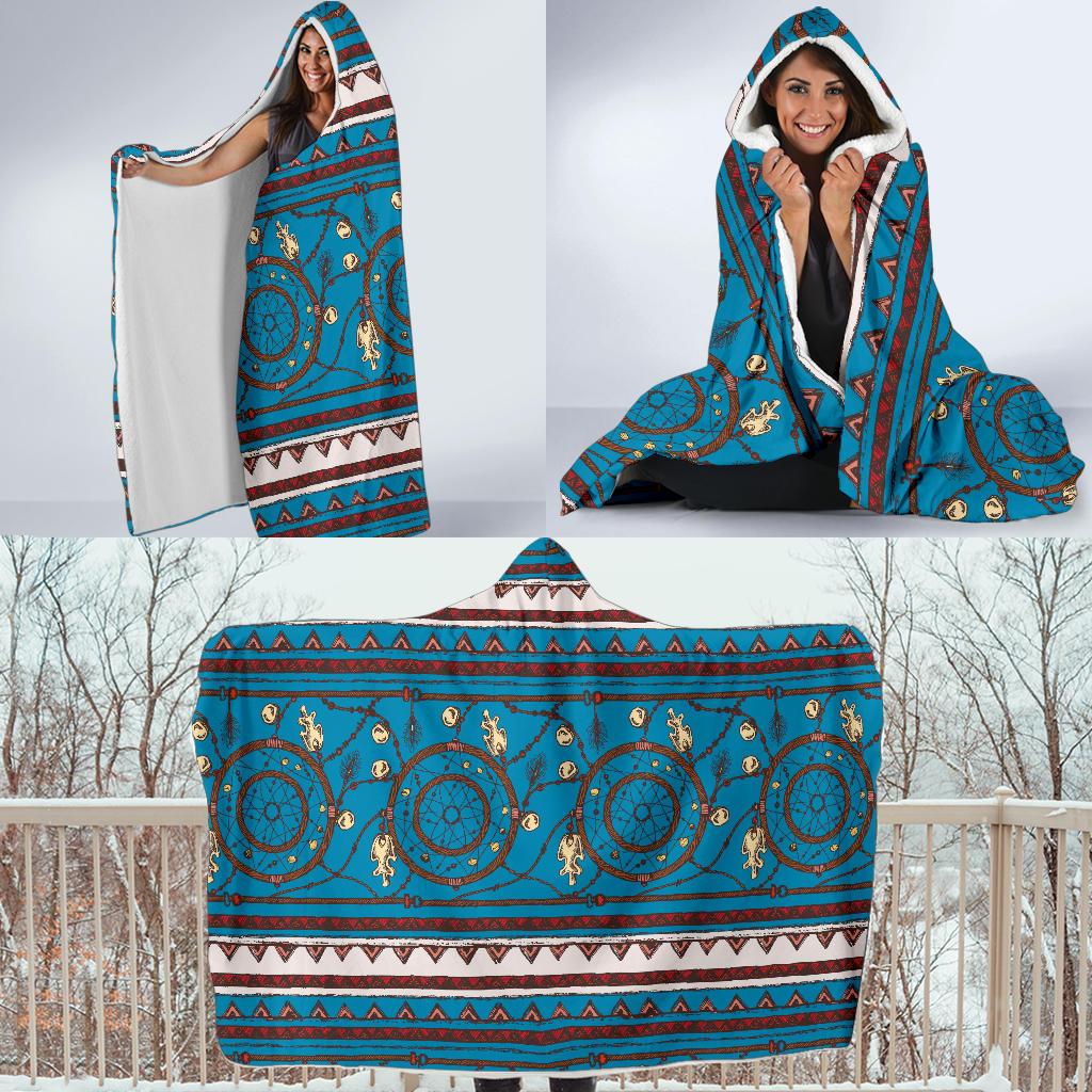 Dream catcher aztec Hooded Blanket-JTAMIGO.COM