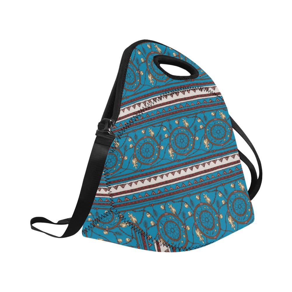 Dream catcher aztec Neoprene Lunch Bag (Model 1669)(Large)-JTAMIGO.COM