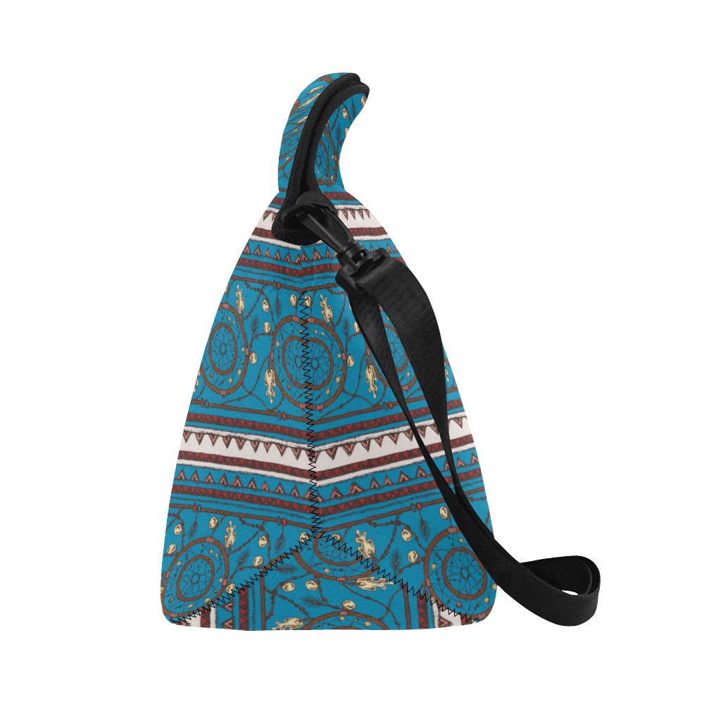Dream catcher aztec Neoprene Lunch Bag (Model 1669)(Large)-JTAMIGO.COM