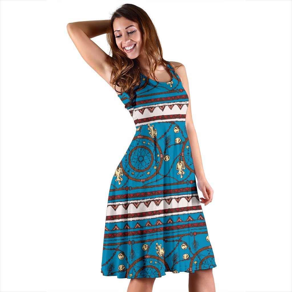 Dream Catcher Aztec Sleeveless Dress