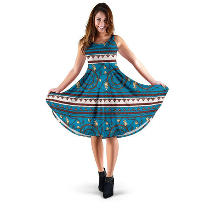 Dream Catcher Aztec Sleeveless Dress