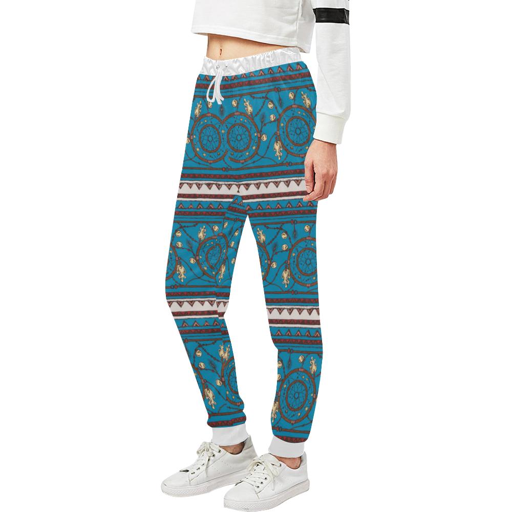 Dream catcher aztec Unisex Casual Sweatpants (Model L11)-JTAMIGO.COM
