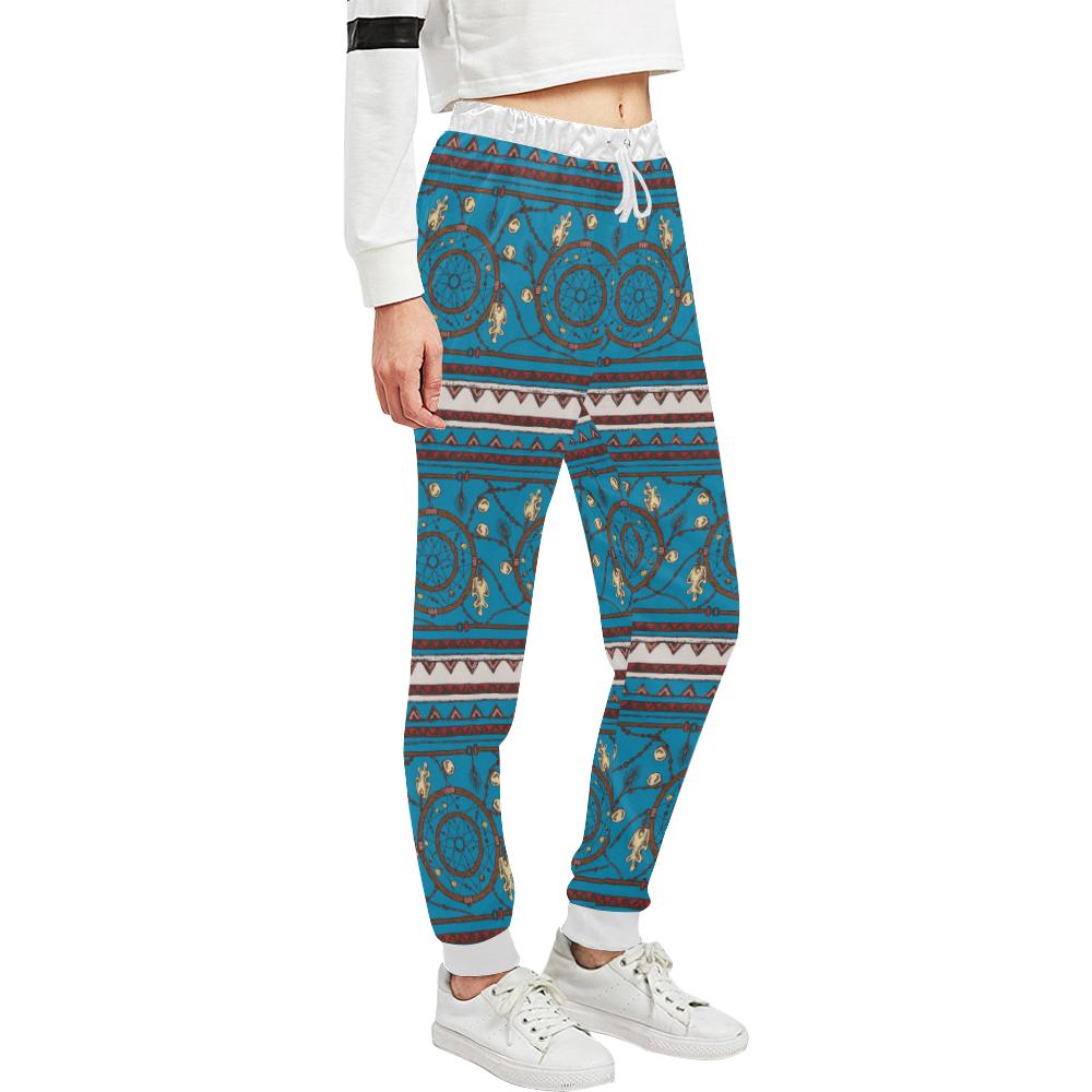 Dream catcher aztec Unisex Casual Sweatpants (Model L11)-JTAMIGO.COM