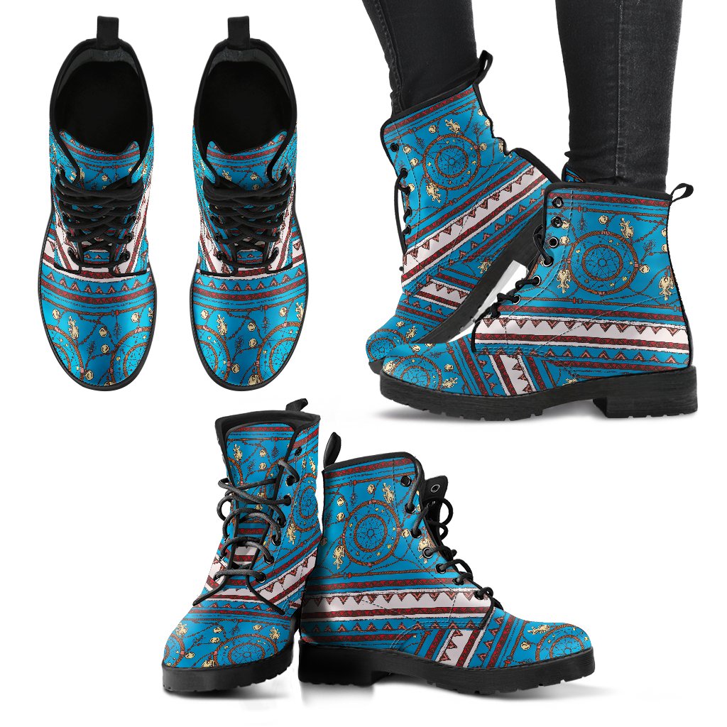 Dream catcher aztec Women Leather Boots-JTAMIGO.COM