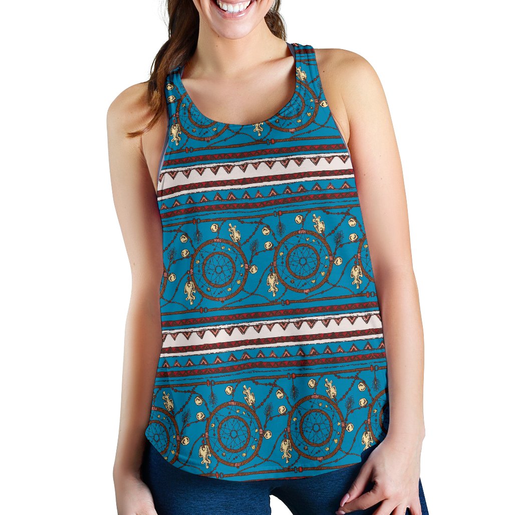 Dream Catcher Aztec Women Racerback Tank Top
