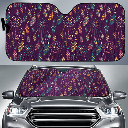 Dream Catcher Boho Design Car Sun Shade For Windshield