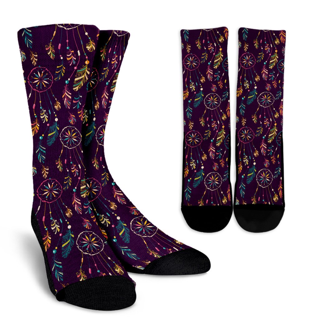 Dream Catcher Boho Design Crew Socks