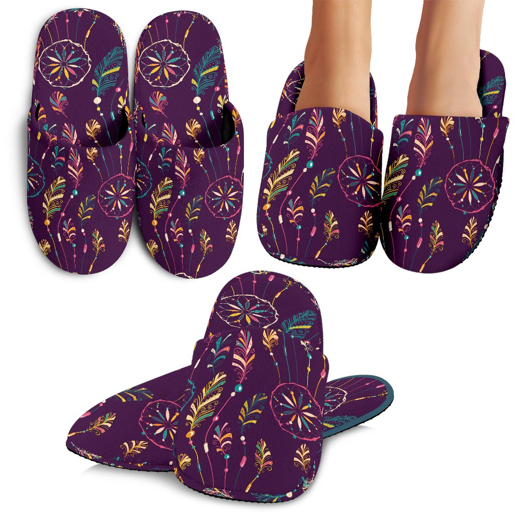 Dream Catcher Boho Design House Slippers
