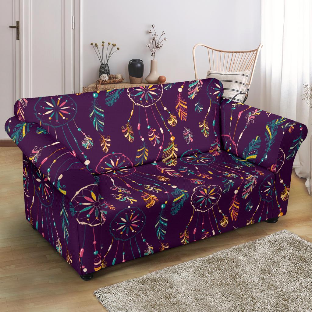 Dream Catcher Boho Design Loveseat Slipcover-JTAMIGO.COM