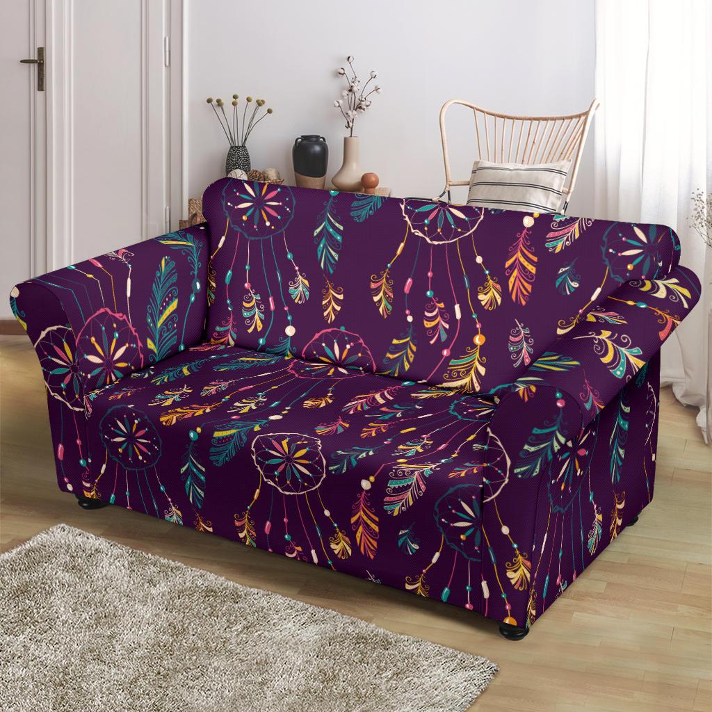 Dream Catcher Boho Design Loveseat Slipcover-JTAMIGO.COM