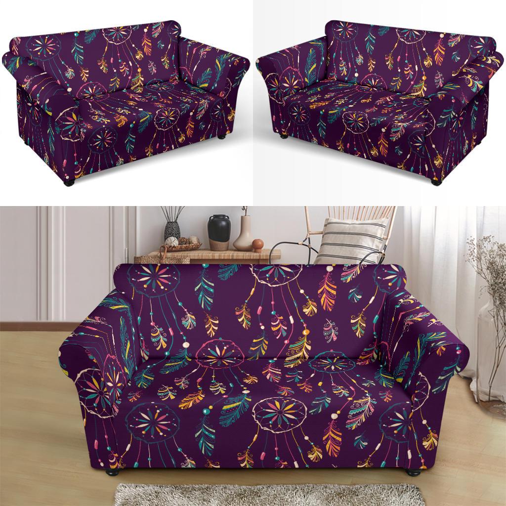 Dream Catcher Boho Design Loveseat Slipcover-JTAMIGO.COM
