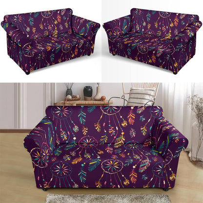 Dream Catcher Boho Design Loveseat Slipcover-JTAMIGO.COM