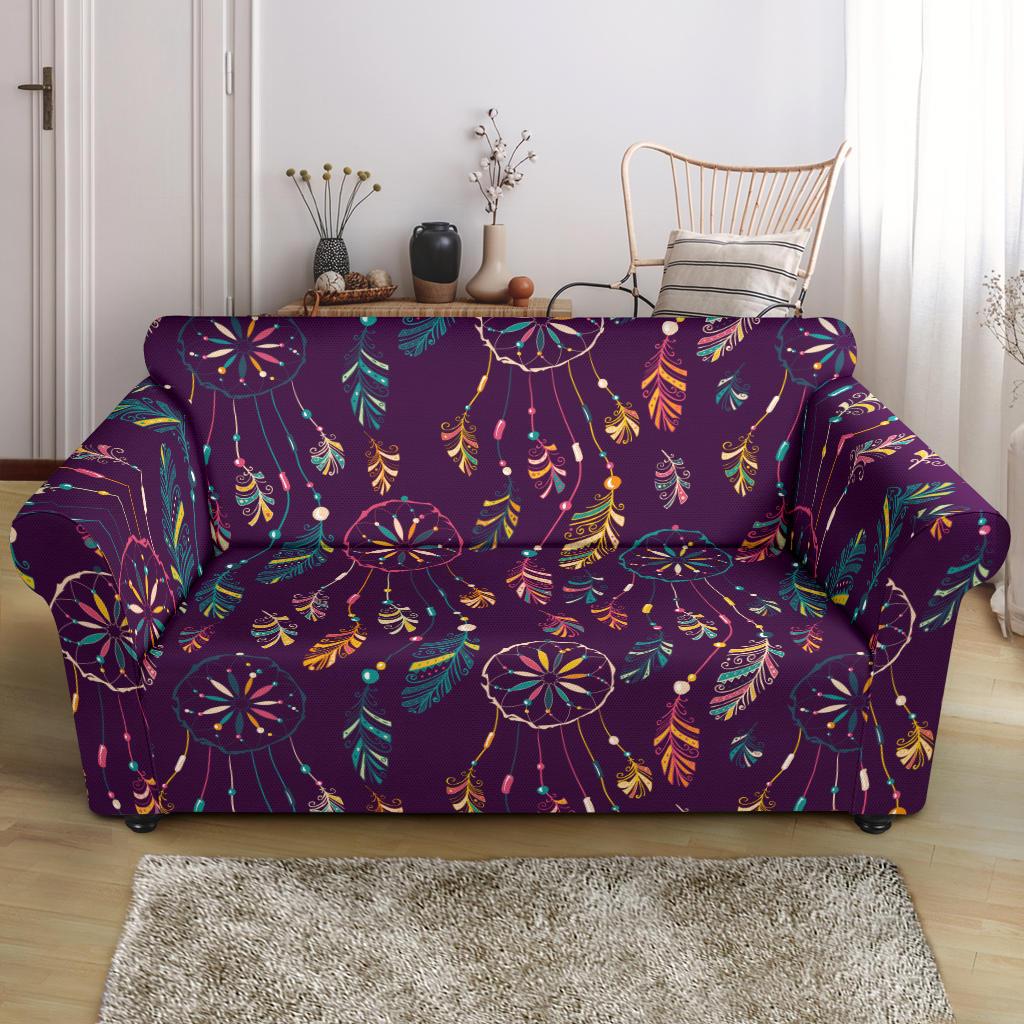 Dream Catcher Boho Design Loveseat Slipcover-JTAMIGO.COM