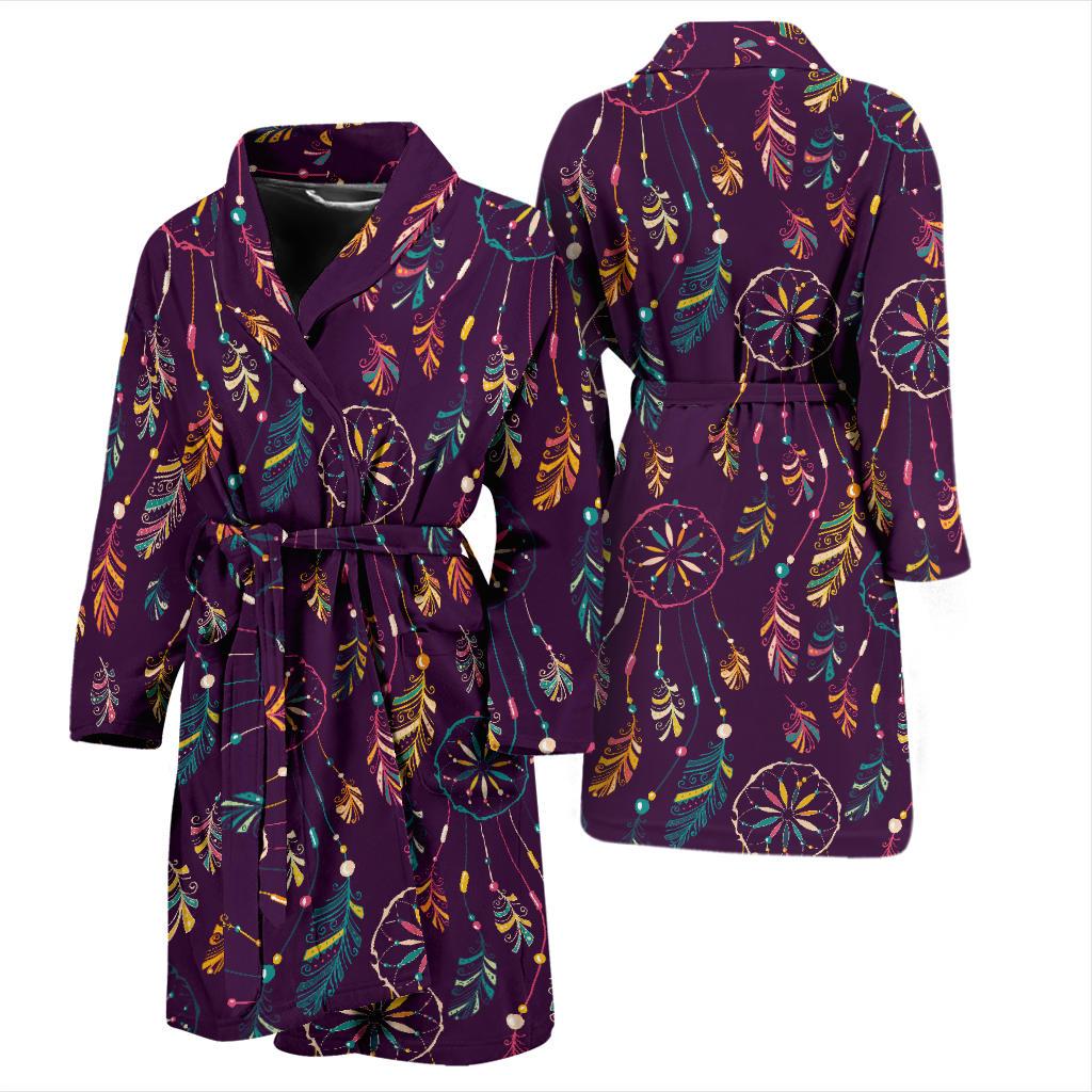 Dream Catcher Boho Design Men Bath Robe-JTAMIGO.COM