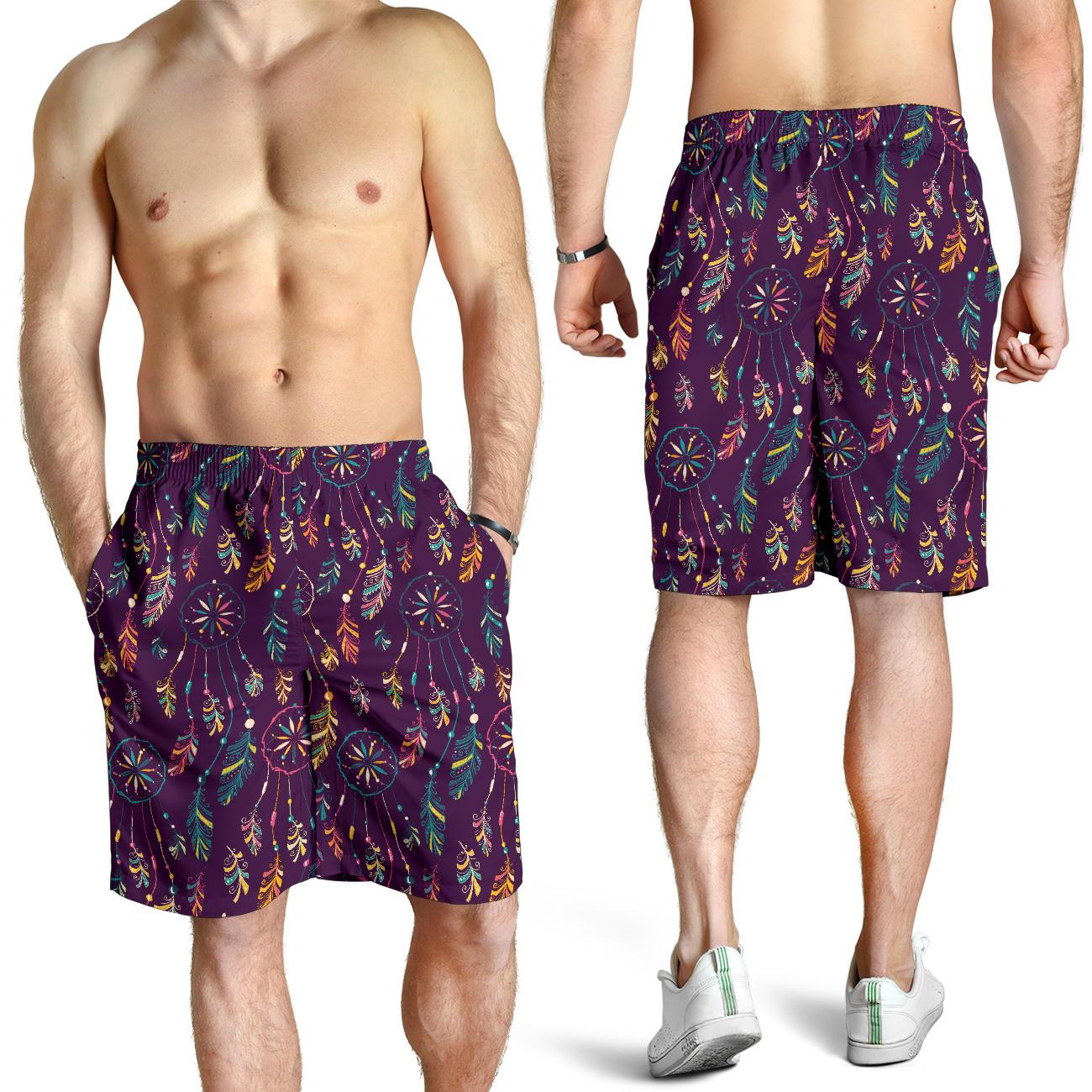 Dream Catcher Boho Design Mens Shorts-JTAMIGO.COM