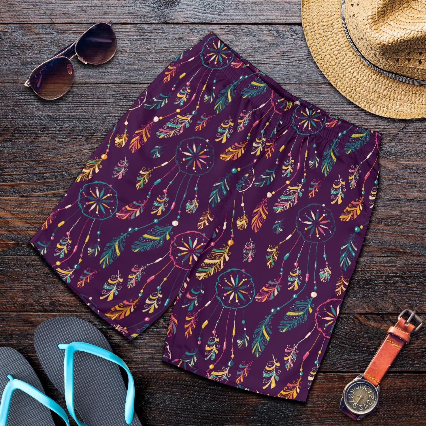 Dream Catcher Boho Design Mens Shorts-JTAMIGO.COM