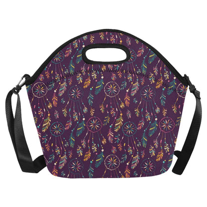 Dream Catcher Boho Design Neoprene Lunch Bag (Model 1669)(Large)-JTAMIGO.COM