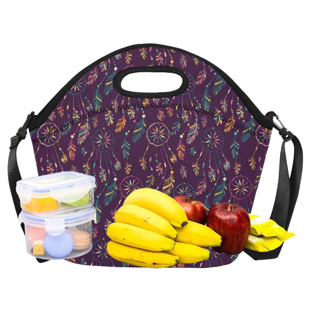 Dream Catcher Boho Design Neoprene Lunch Bag (Model 1669)(Large)-JTAMIGO.COM