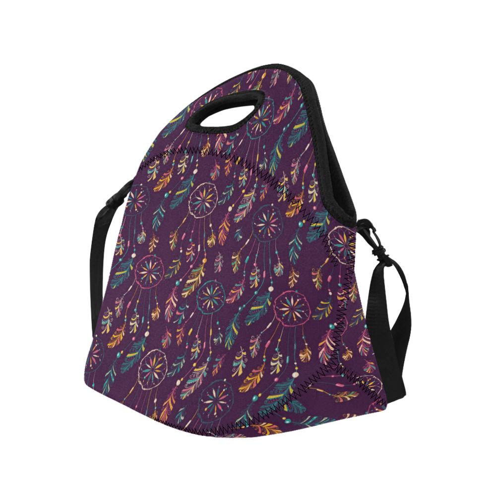 Dream Catcher Boho Design Neoprene Lunch Bag (Model 1669)(Large)-JTAMIGO.COM
