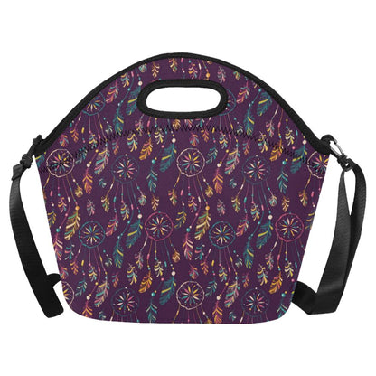 Dream Catcher Boho Design Neoprene Lunch Bag (Model 1669)(Large)-JTAMIGO.COM