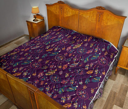 Dream Catcher Boho Design Premium Quilt-JTAMIGO.COM