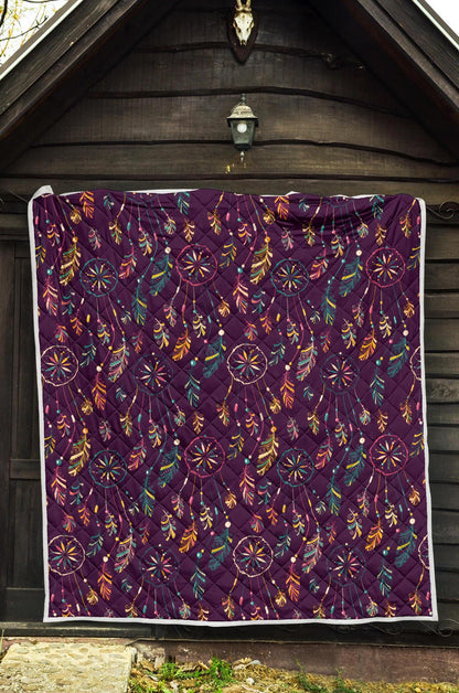Dream Catcher Boho Design Premium Quilt-JTAMIGO.COM