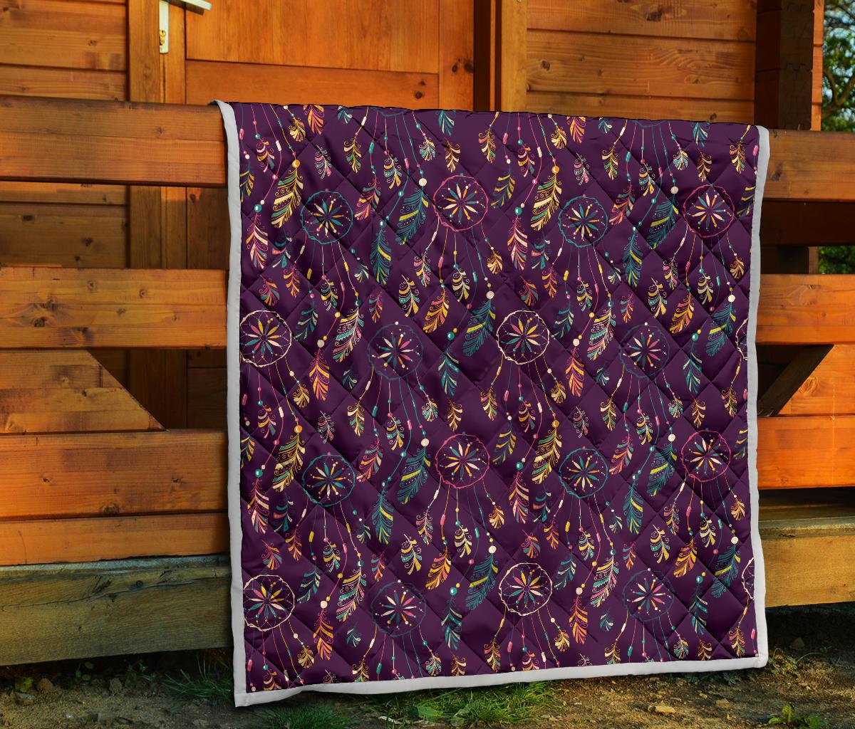 Dream Catcher Boho Design Premium Quilt-JTAMIGO.COM