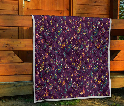Dream Catcher Boho Design Premium Quilt-JTAMIGO.COM