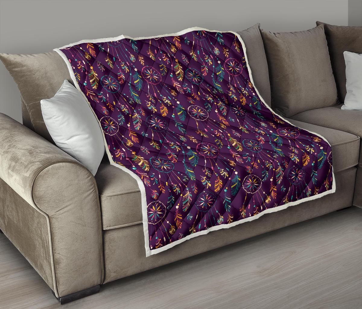 Dream Catcher Boho Design Premium Quilt-JTAMIGO.COM