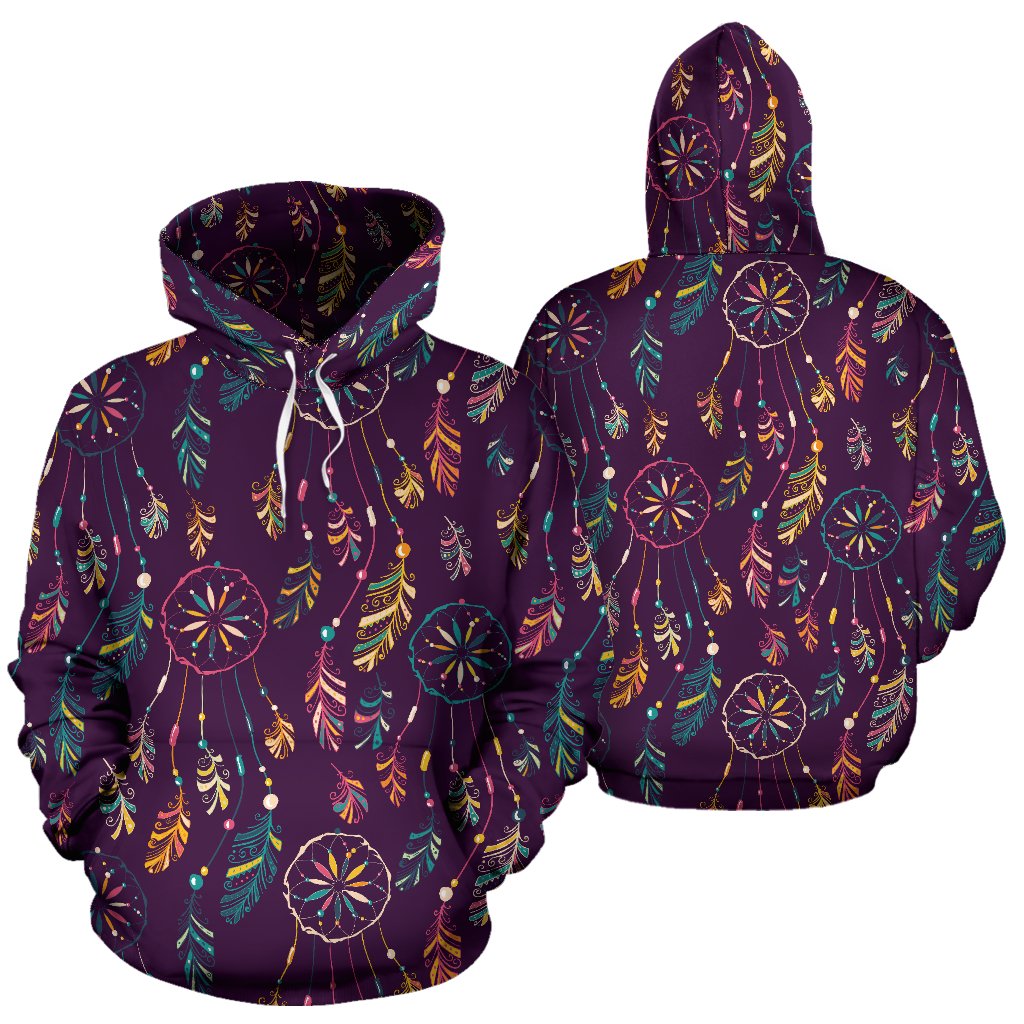 Dream Catcher Boho Design Pullover Hoodie