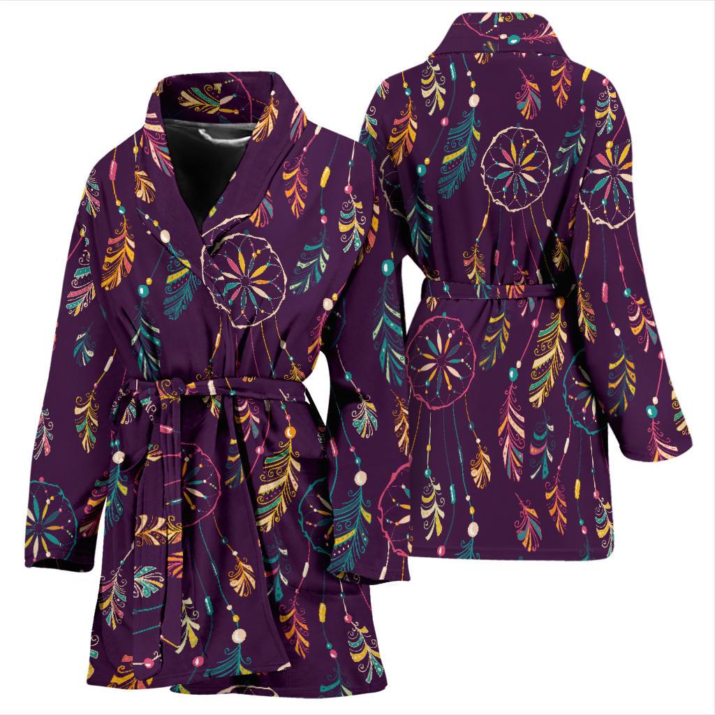 Dream Catcher Boho Design Women Bath Robe-JTAMIGO.COM