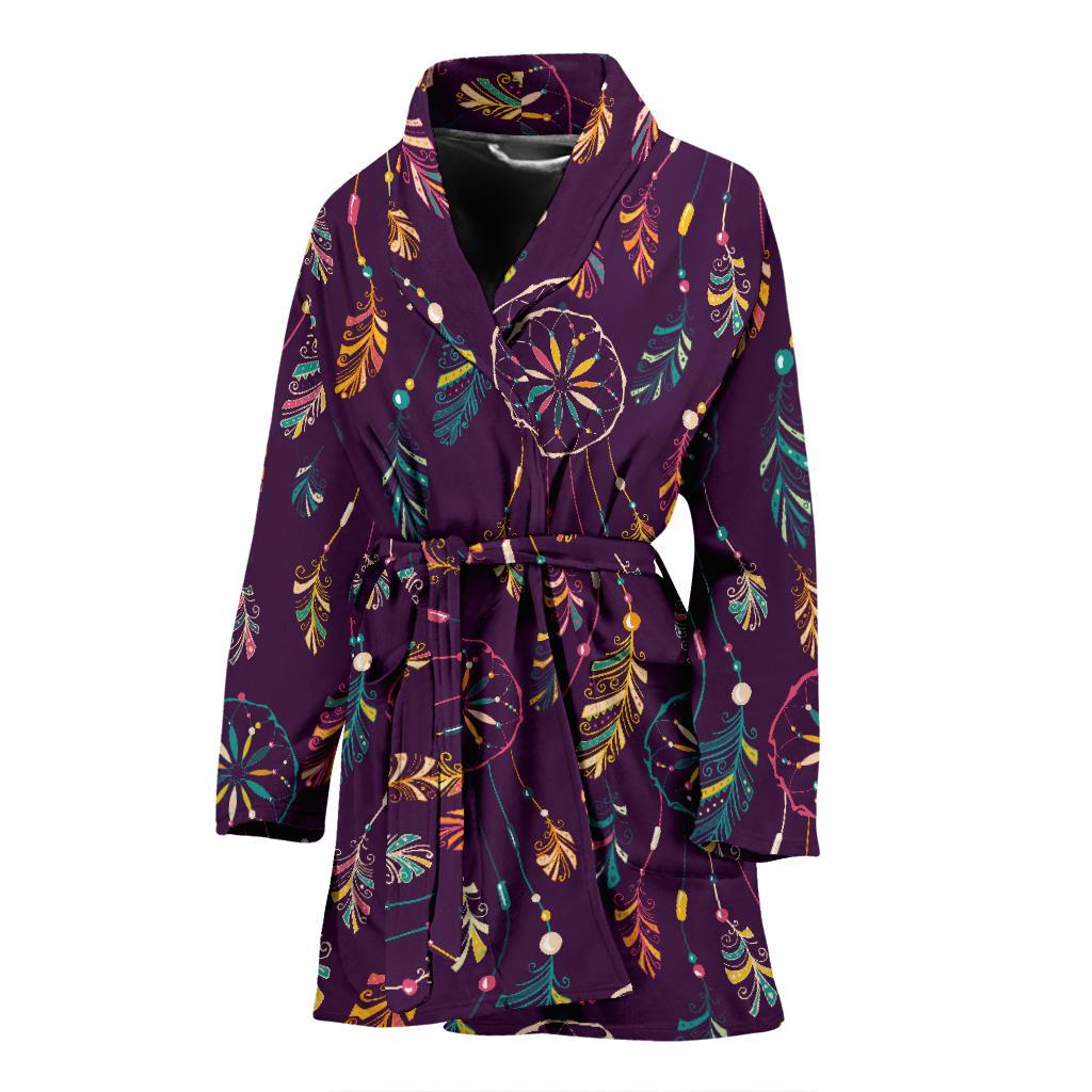 Dream Catcher Boho Design Women Bath Robe-JTAMIGO.COM