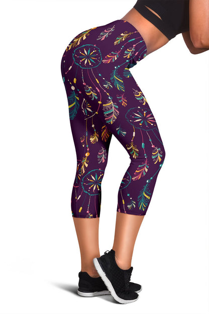 Dream Catcher Boho Design Women Capris