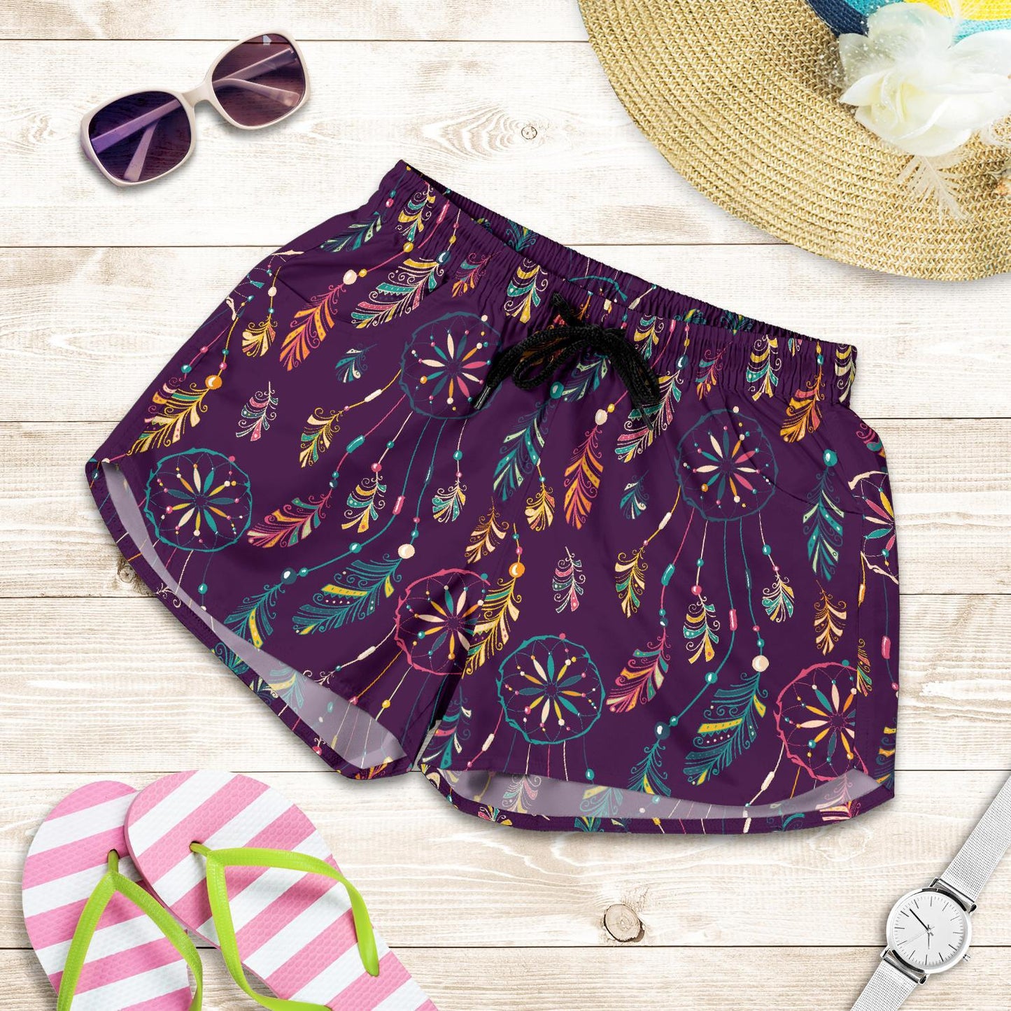 Dream Catcher Boho Design Women Shorts-JTAMIGO.COM