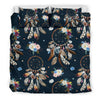 Dream Catcher Boho Floral Style Duvet Cover Bedding Set