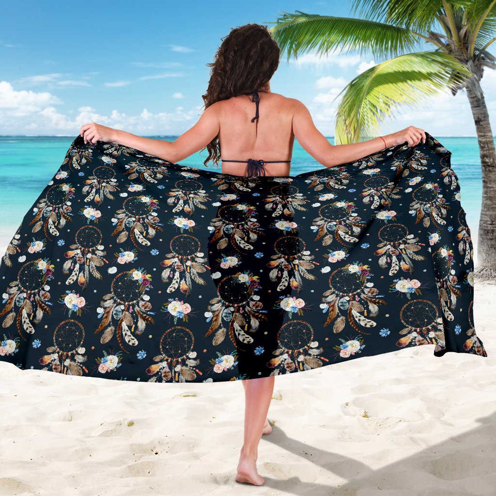 Dream Catcher Boho Floral Style Sarong Pareo Wrap