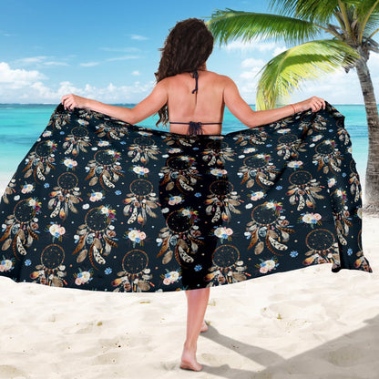 Dream Catcher Boho Floral Style Sarong Pareo Wrap
