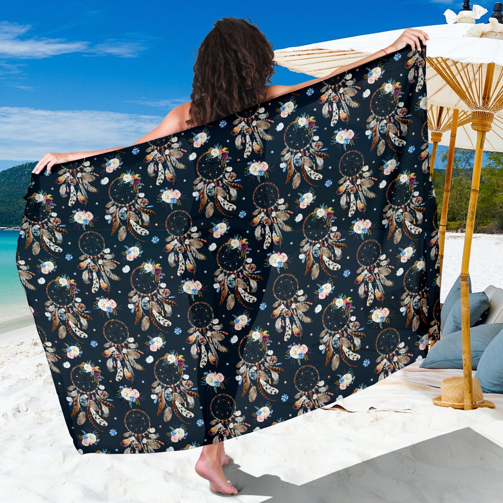Dream Catcher Boho Floral Style Sarong Pareo Wrap