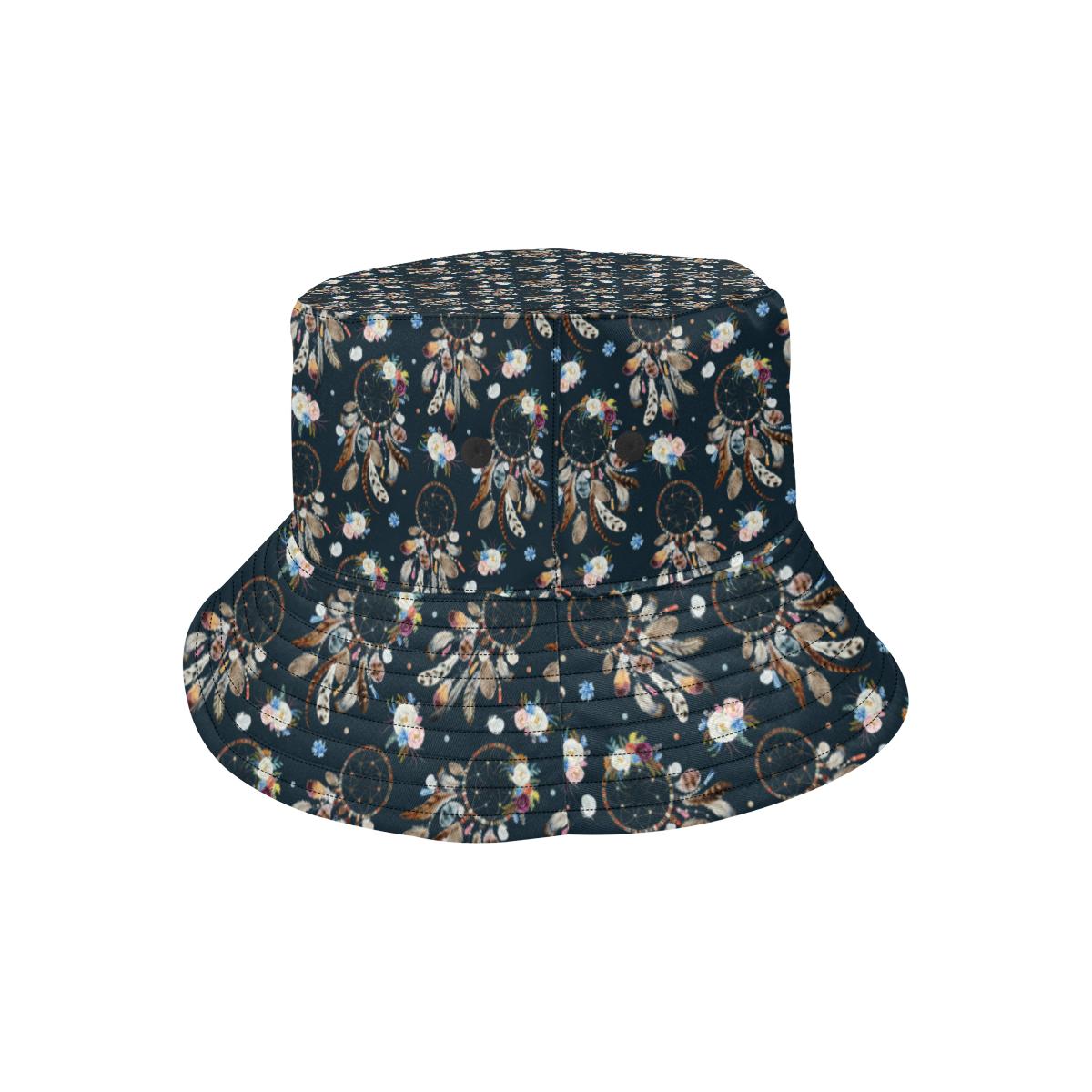 Dream Catcher Boho Floral Style Unisex Bucket Hat