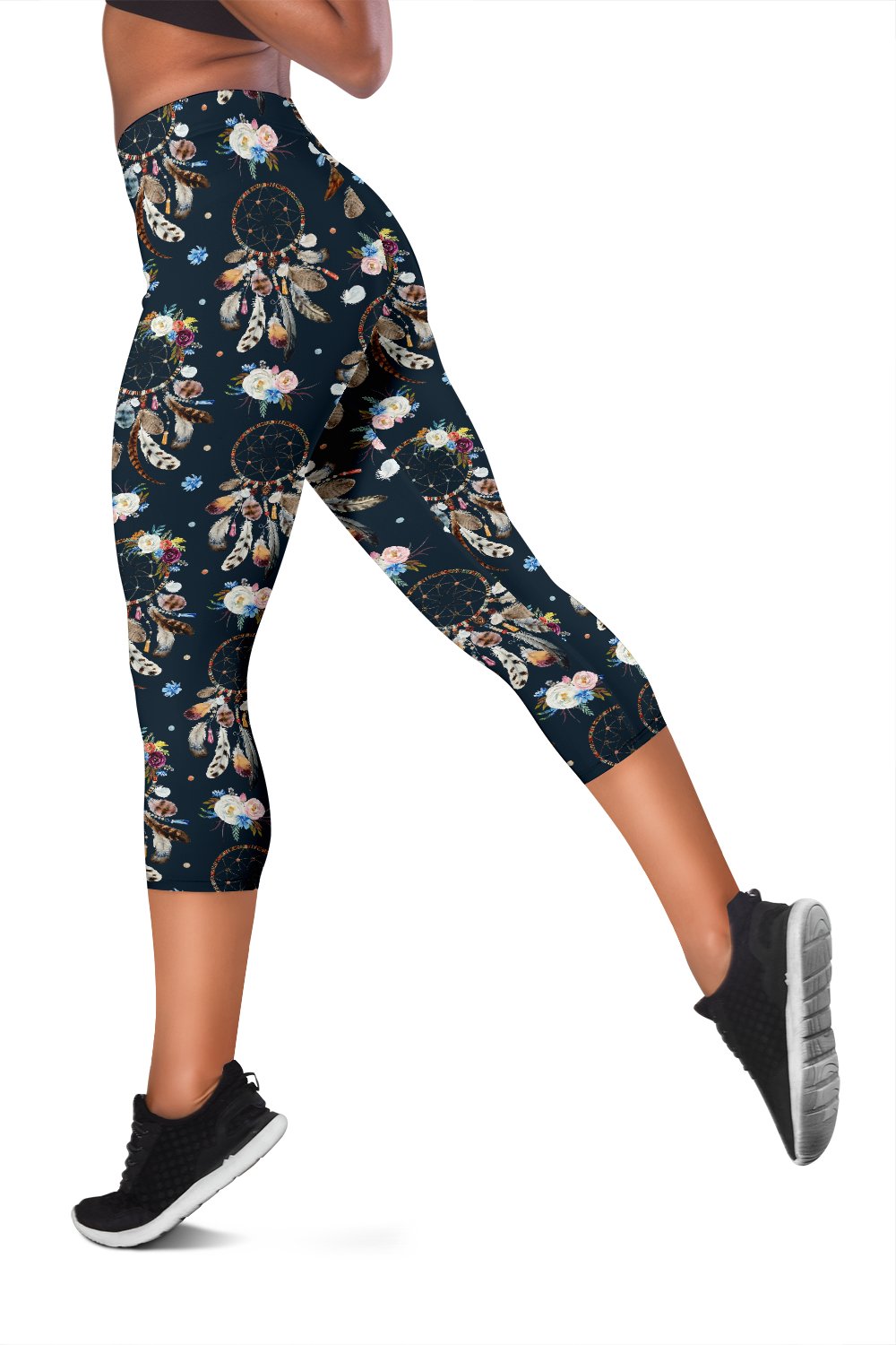 Dream Catcher Boho Floral Style Women Capris