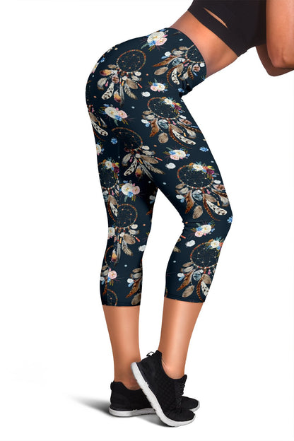 Dream Catcher Boho Floral Style Women Capris