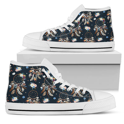 Dream Catcher Boho Floral Style Women High Top Shoes