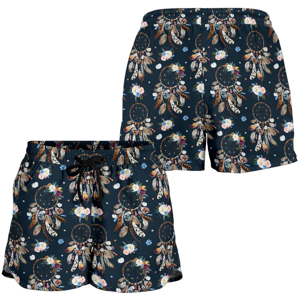 Dream Catcher Boho Floral Style Women Shorts-JTAMIGO.COM