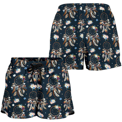 Dream Catcher Boho Floral Style Women Shorts-JTAMIGO.COM