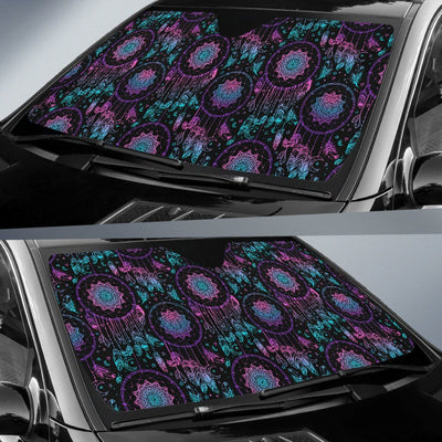 Dream Catcher Boho Mandala Car Sun Shade For Windshield